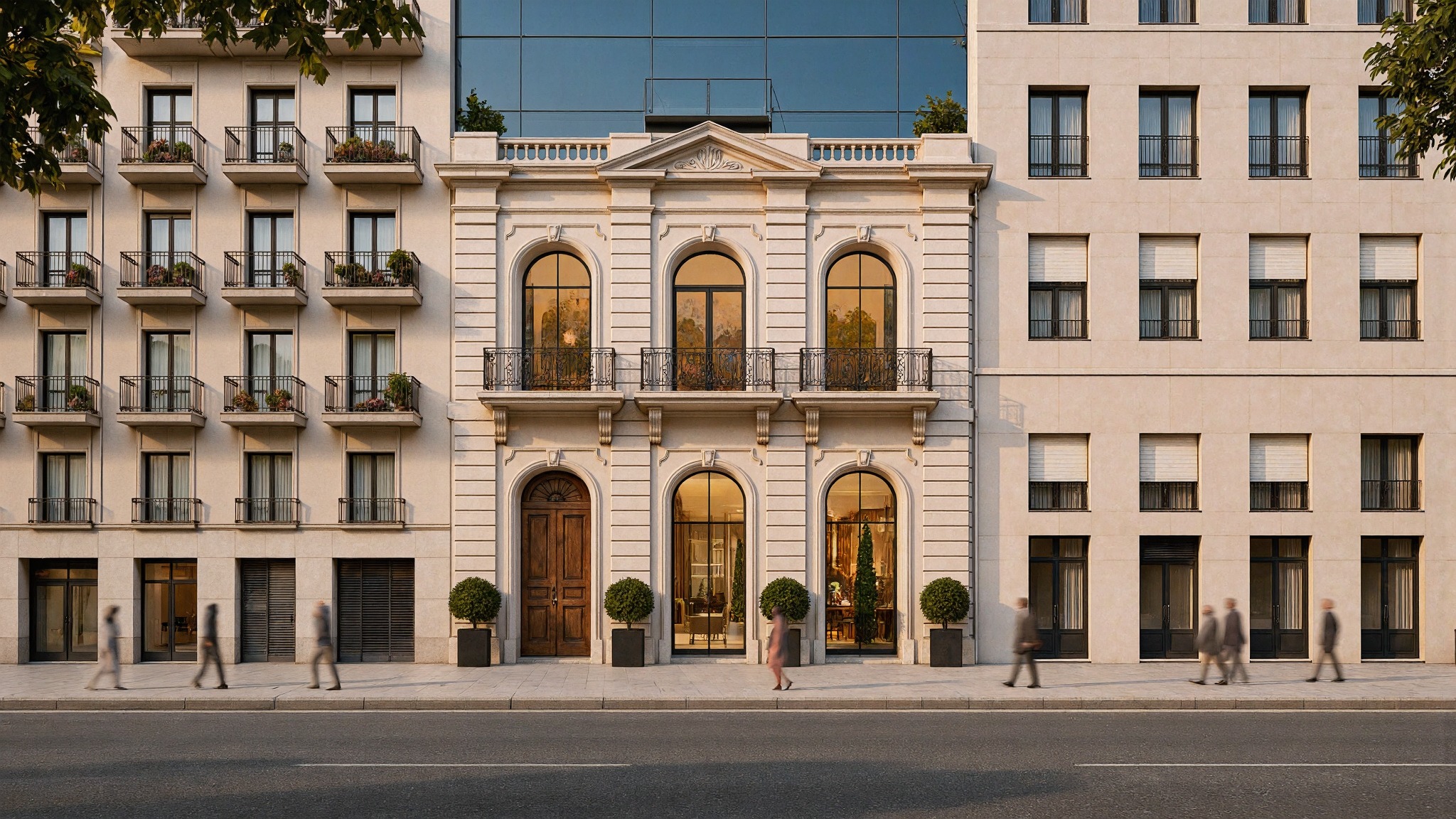Fachada de Pride Maison Alvear sobre la Avenida Alvear